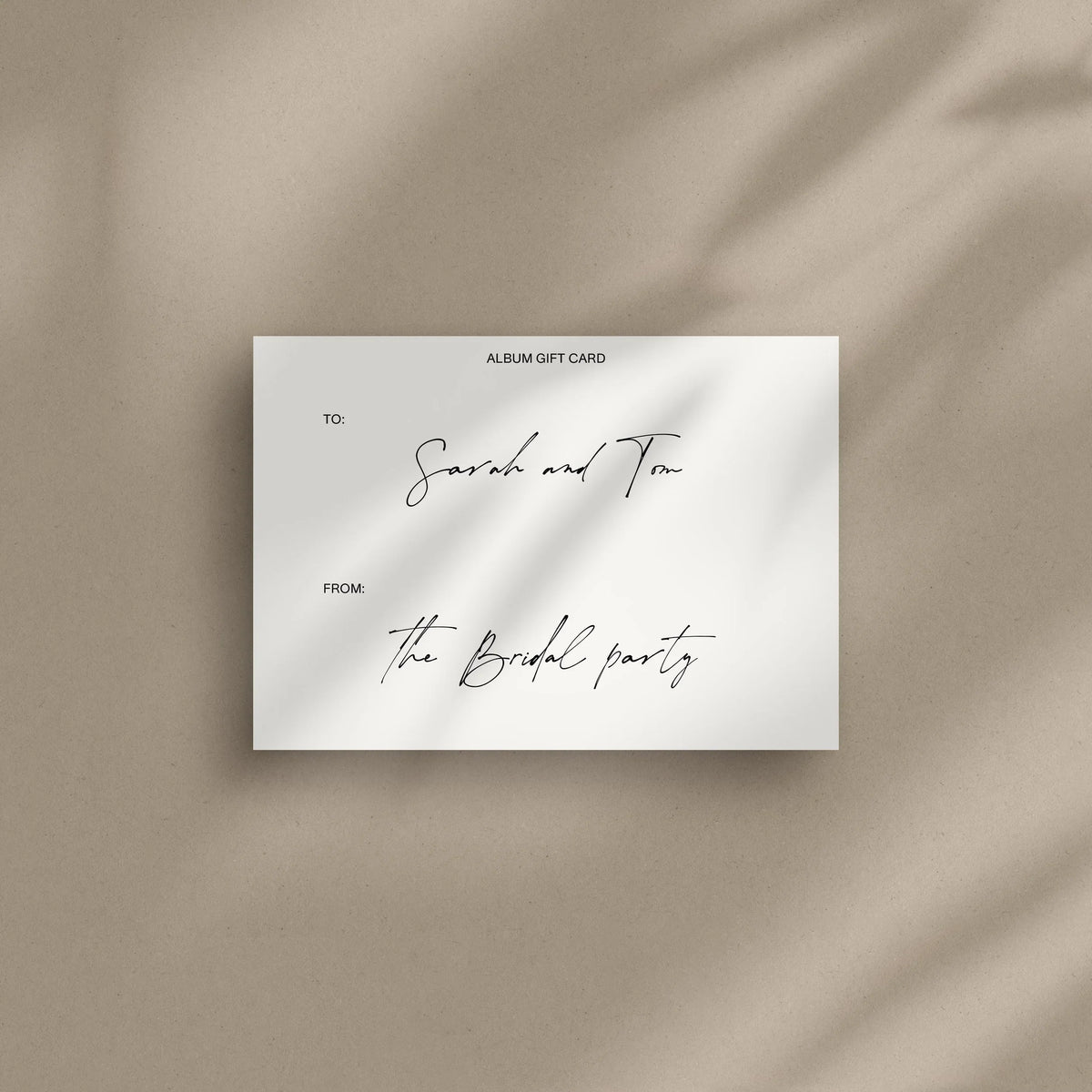 Album Gift Card
